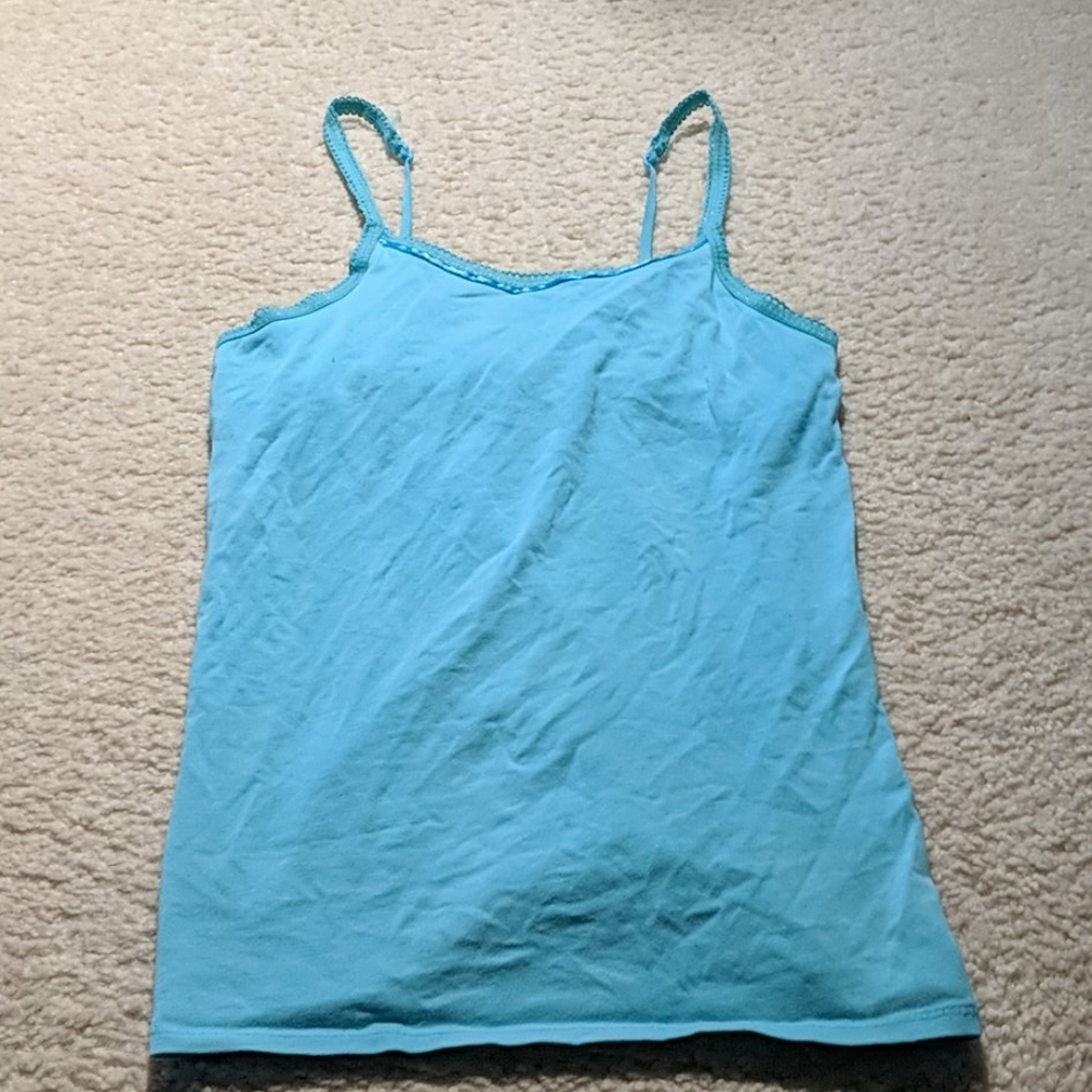 SO turquoise tank top